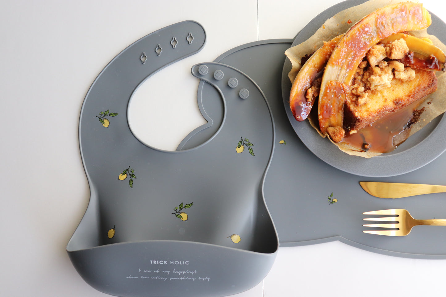 《OUTLET 3/24, 20시~3/27》TRICK HOLIC Silicone mat fruits basket 식사 매트 실리콘 매트