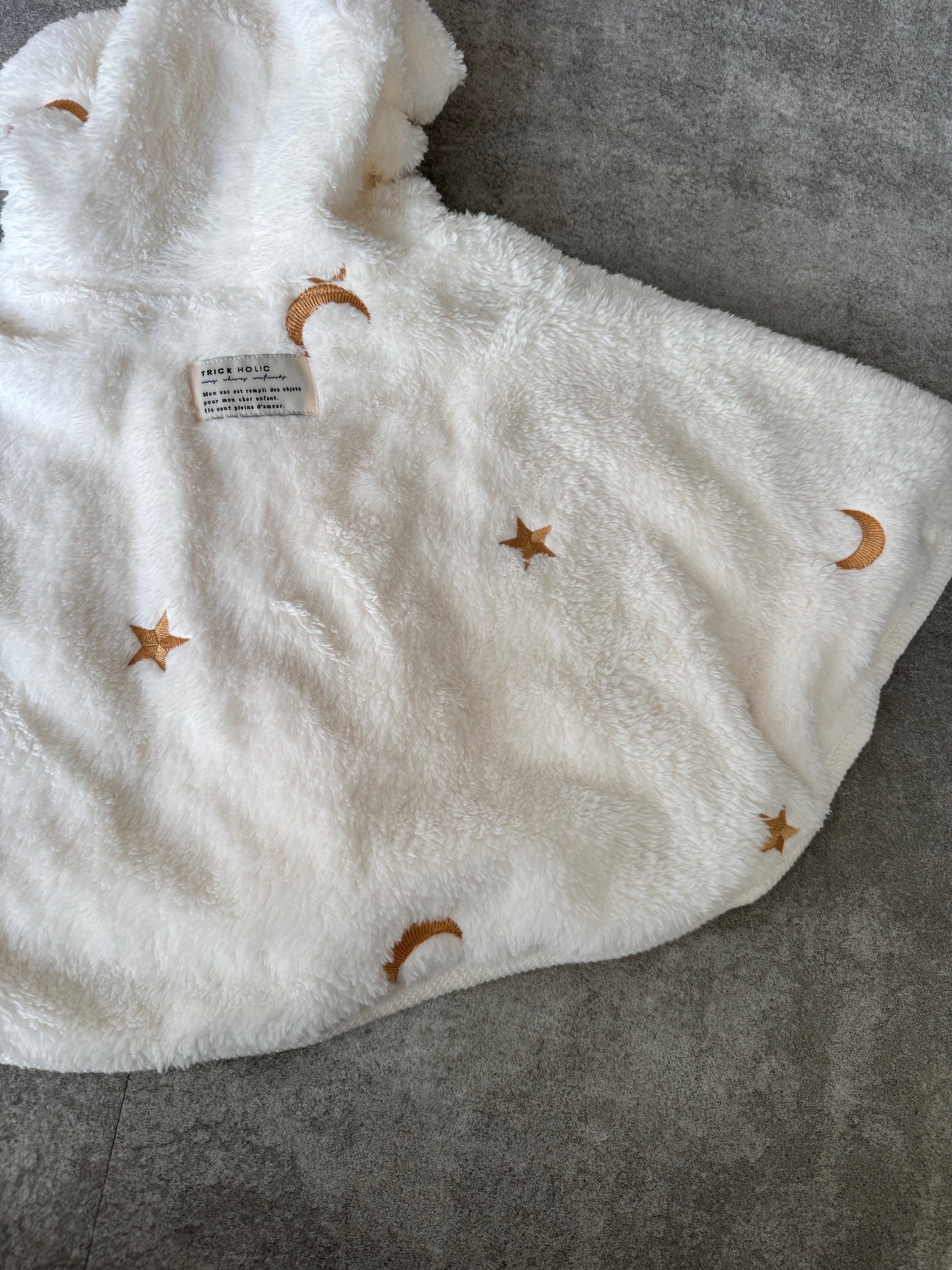 《OUTLET》fuwafuwa fur cape -embroidery -