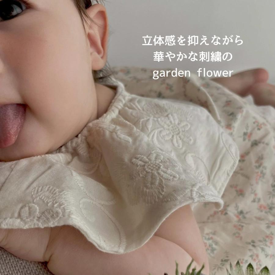 【7/8 20時~入荷】】【2点までネコポス可】new cotton bib(garden flower / vintage flower)TRICK HOLIC