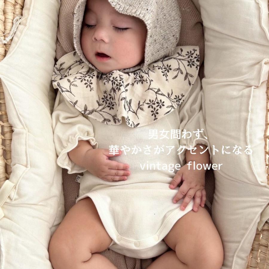 【7/8 20時~入荷】】【2点までネコポス可】new cotton bib(garden flower / vintage flower)TRICK HOLIC