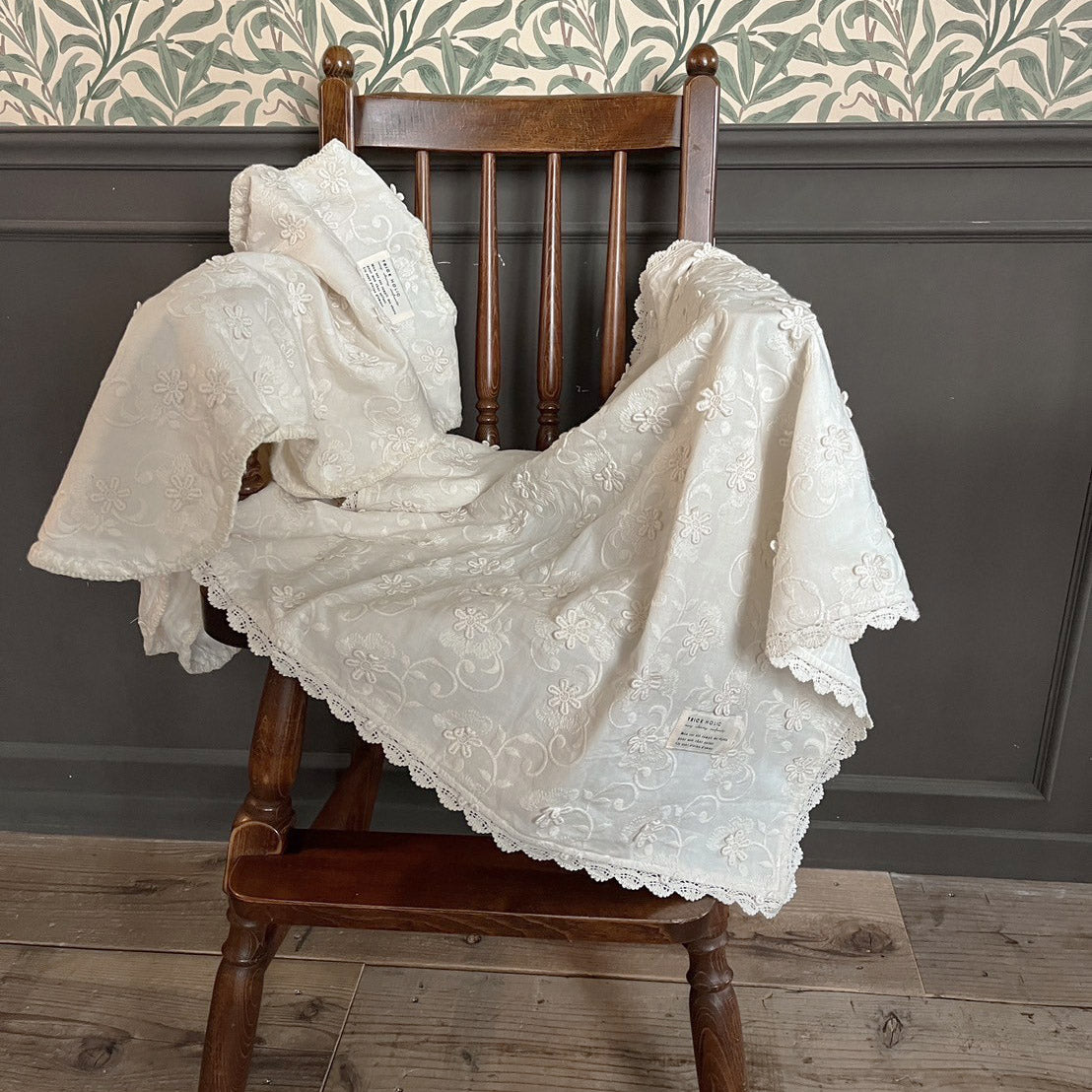 【10/1 PM4時頃再入荷】garden flower blanket - L size -
