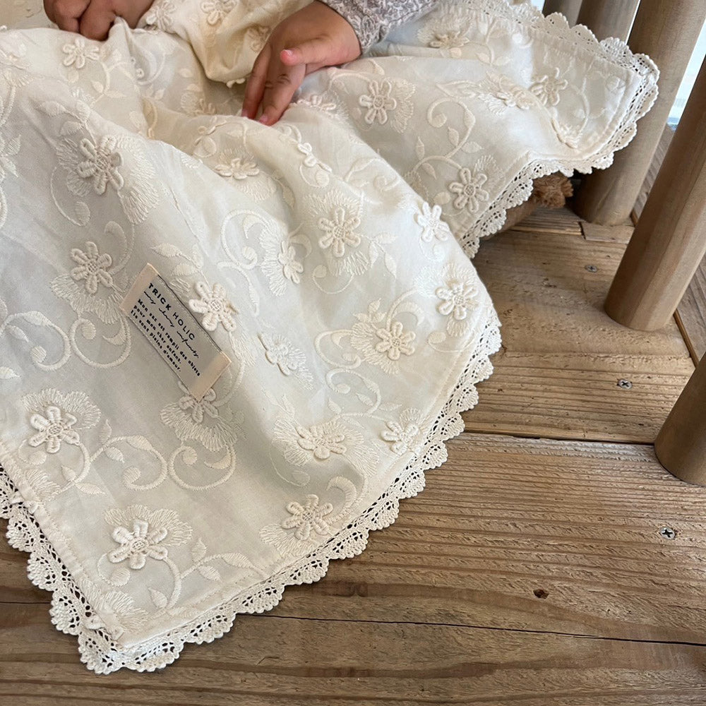 【10/1 PM4時頃再入荷】garden flower blanket - L size -