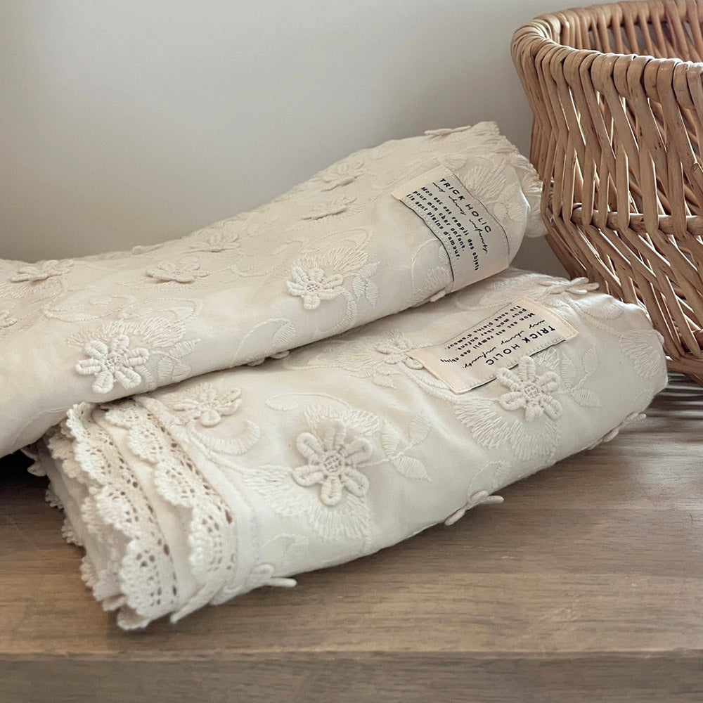 【10/1 PM4時頃再入荷】garden flower blanket - L size -