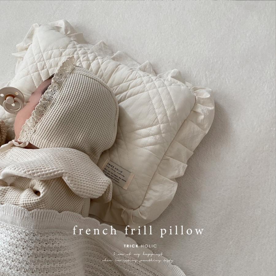 【10/1 PM4時頃再入荷】french frill pillow 21*35cm