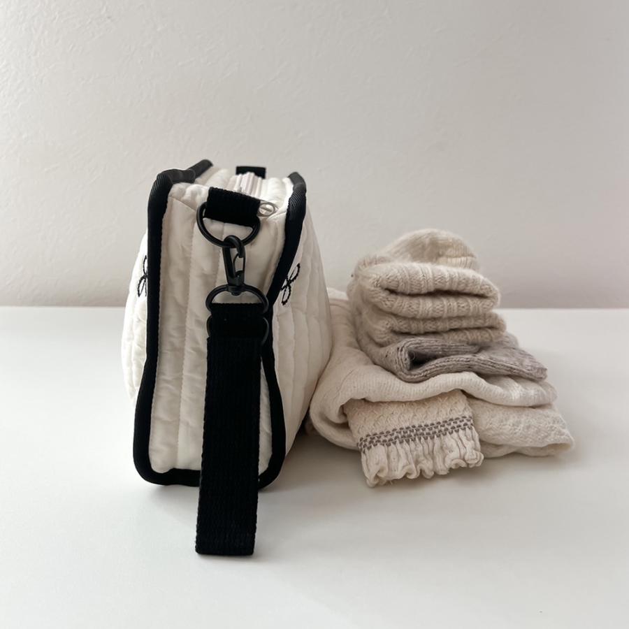 new Hanging pouch Diaper pouch ribbon embroidery (2 colors)
