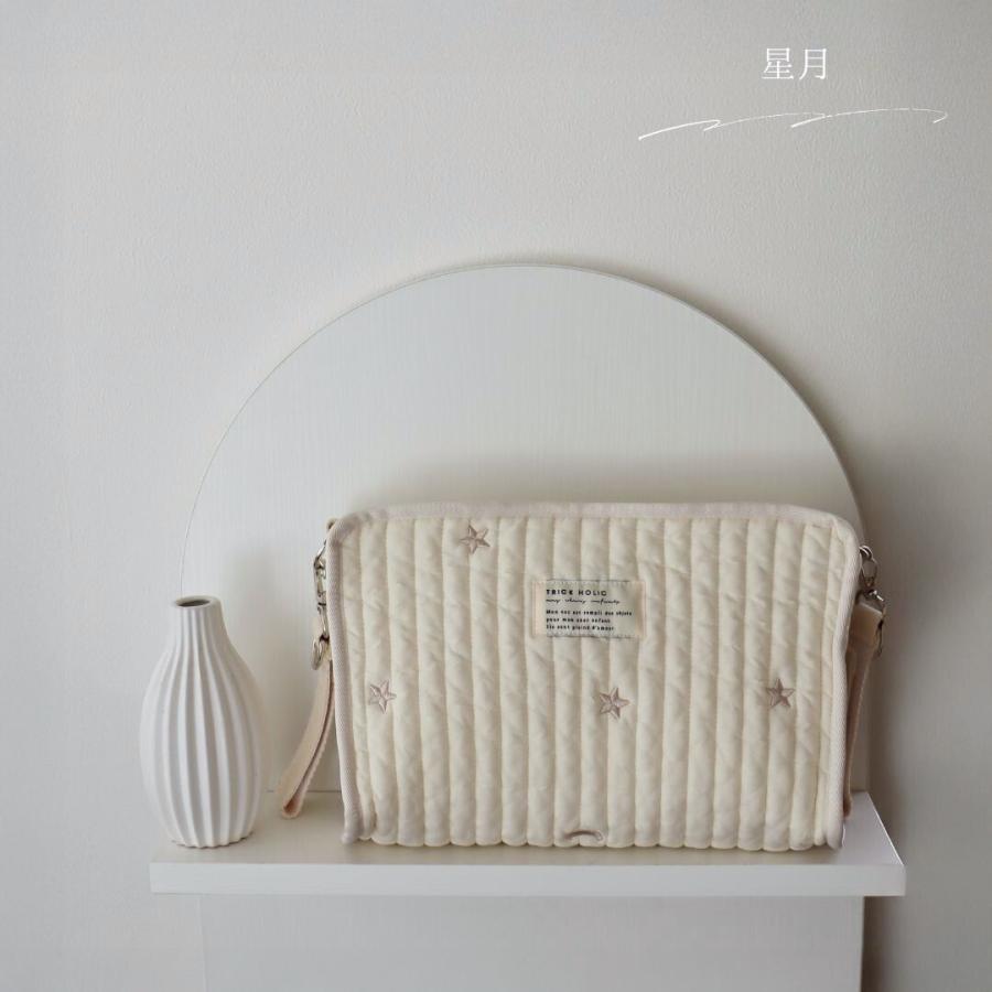 new Hanging pouch Diaper pouch ribbon embroidery (2 colors)