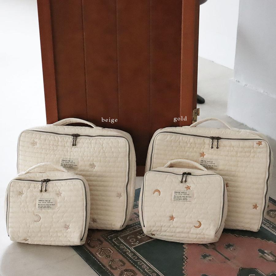《OUTLET 3/24, 20시~3/27》quilting trunk bag 곰/vintage lemon 자수 퀼팅 트렁크 백 S 사이즈 기저귀 케이스 기저귀 가방 트릭 홀릭