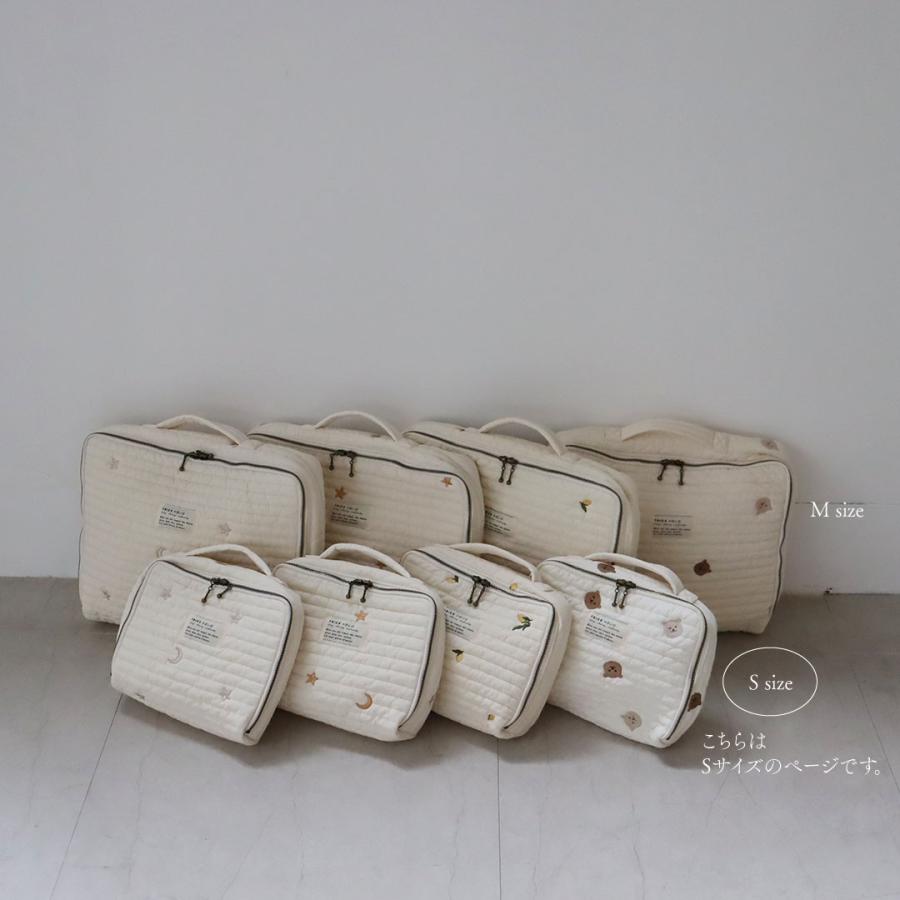 《OUTLET 3/24, 20시~3/27》quilting trunk bag 곰/vintage lemon 자수 퀼팅 트렁크 백 S 사이즈 기저귀 케이스 기저귀 가방 트릭 홀릭