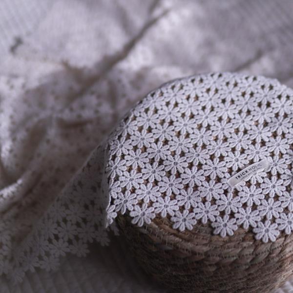 《OUTLET》garden flower crochet lace blanket S ※メール便可