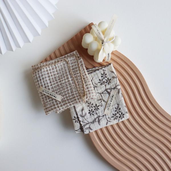 《OUTLET》Some fabric defects etc. gauze handkerchief
