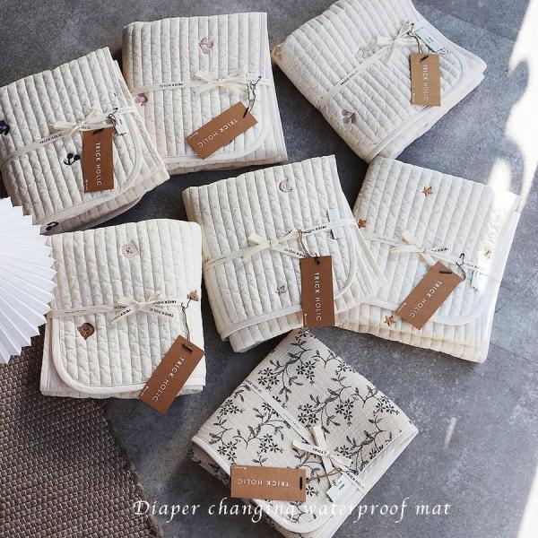 《OUTLET 3/24, 20시~3/27》ribbon/heart/성월/벚꽃/곰/레몬/빈티지 기저귀 교체 매트
