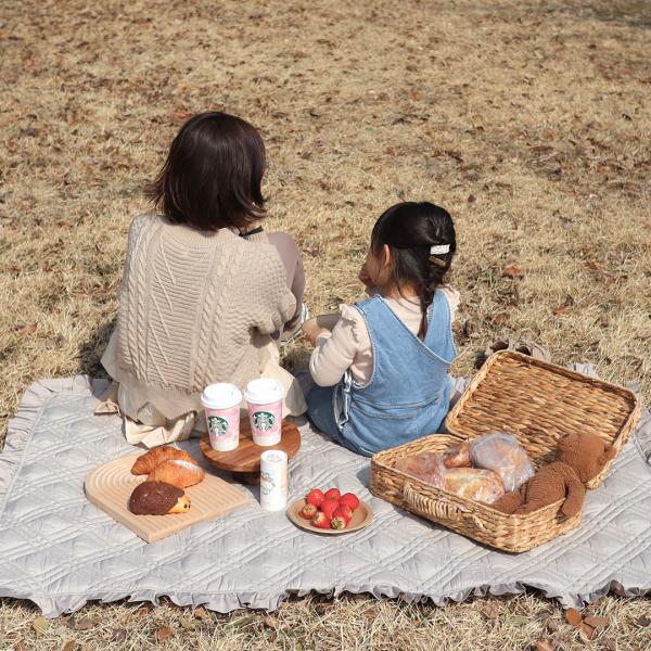 《OUTLET 3/24, 20시~3/27》picnic mat(약 95×145 cm) 트릭 홀릭 오리지널 디자인 레저 시트