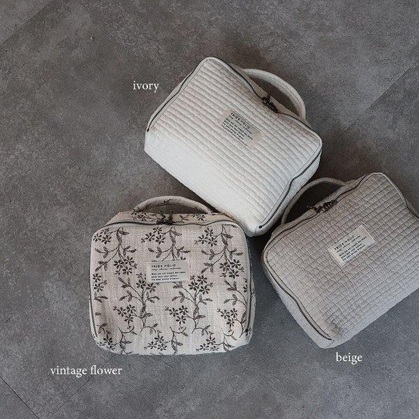《OUTLET 3/24, 20시~3/27》quilting trunk bag 퀼팅 트렁크 백 S 사이즈 기저귀 케이스 기저귀 가방 트릭 홀릭