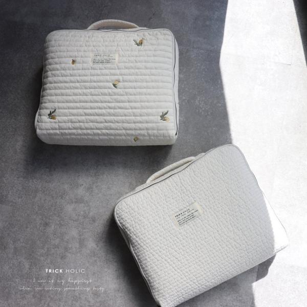 《OUTLET 3/24, 20시~3/27》quilting trunk bag 곰/vintage lemon 자수 퀼팅 트렁크 백 S 사이즈 기저귀 케이스 기저귀 가방 트릭 홀릭