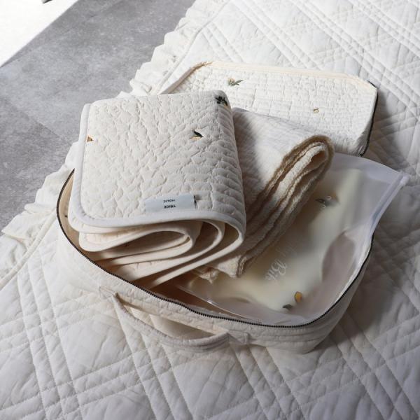 《OUTLET 3/24, 20시~3/27》quilting trunk bag 곰/vintage lemon 자수 퀼팅 트렁크 백 S 사이즈 기저귀 케이스 기저귀 가방 트릭 홀릭
