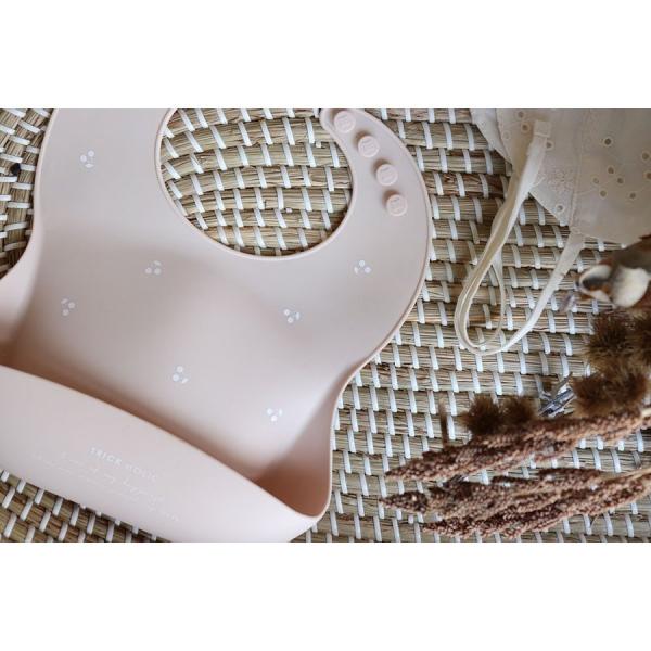 《OUTLET 3/24, 20시~3/27》Silicon bib cherry 트릭 홀릭 TRICKHOLIC 소재의 스레 일부 제조시의 얼룩 등 식사 앞치마 실리콘 비브
