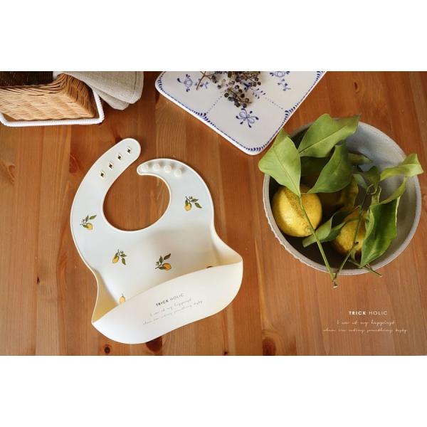 《OUTLET 3/24, 20시~3/27》Silicon bib fruits basket 트릭 홀릭 TRICKHOLIC 식사 스타일 식단 앞치마 실리콘 비브 소재의 스레나 일부 제조시의 피할 수 없는 더러움 등