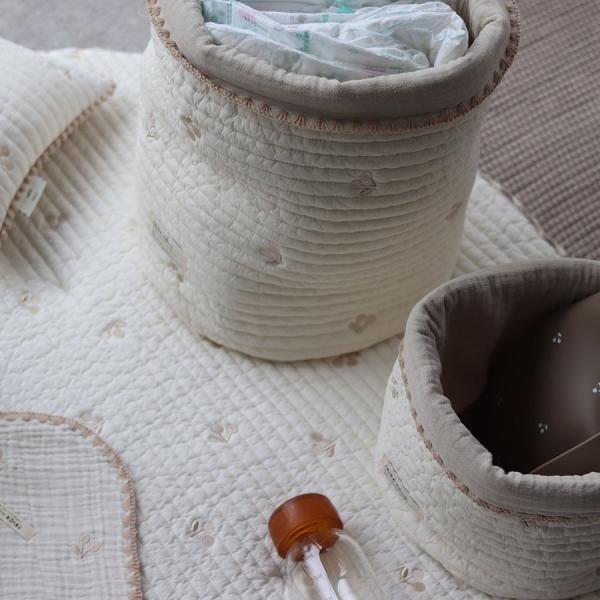 cotton quilting basket - S size -
