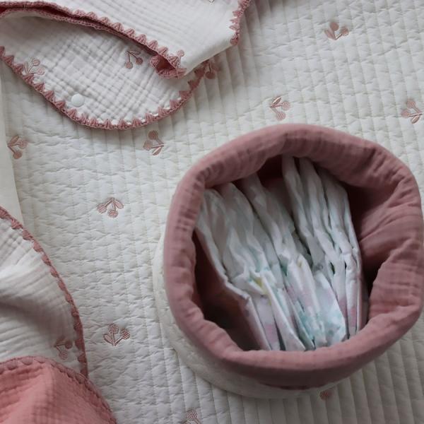cotton quilting basket - S size -