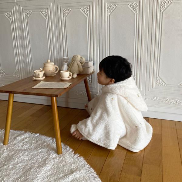 fuwafuwa fur cape -embroidery -
