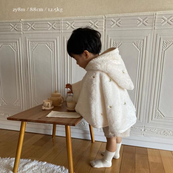 fuwafuwa fur cape -embroidery -