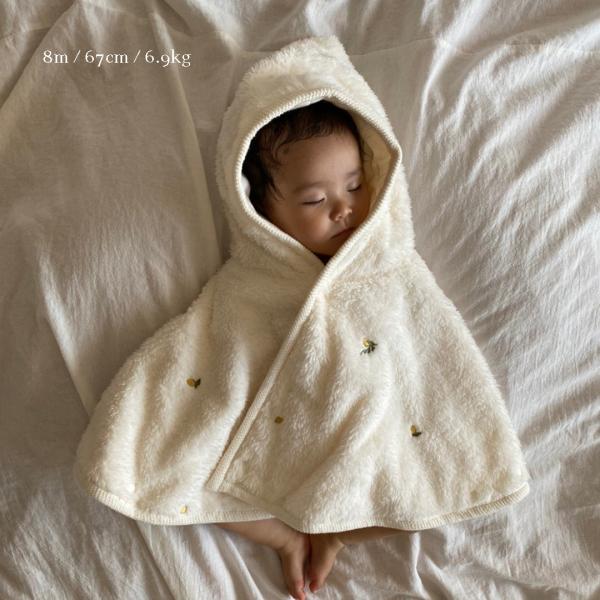 fuwafuwa fur cape -embroidery -