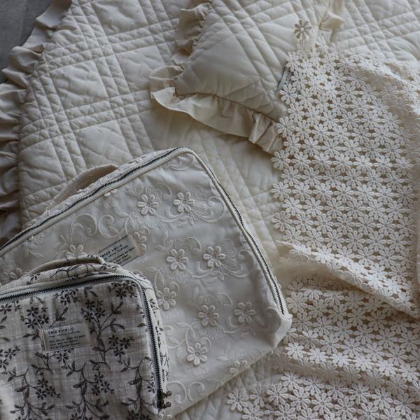【10/4 PM4時頃再入荷】garden flower crochet lace blanket - S size - ※メール便可