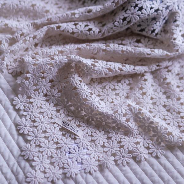 【10/4 PM4時頃再入荷】garden flower crochet lace blanket - S size - ※メール便可