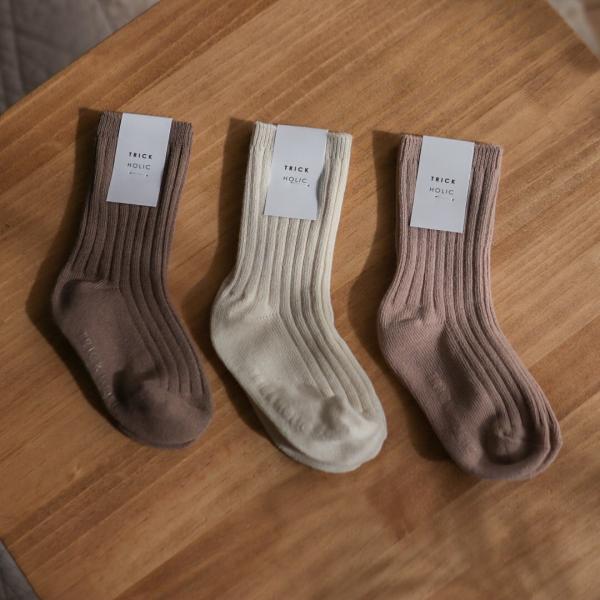 rib socks 3set