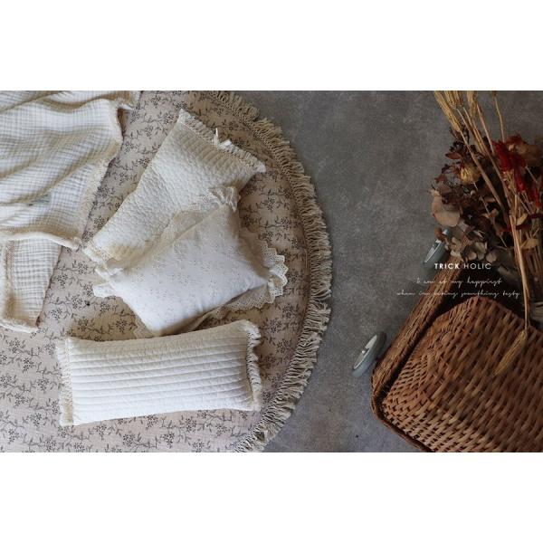 ribbon vintage lace pillow (cover+ inner cushion)