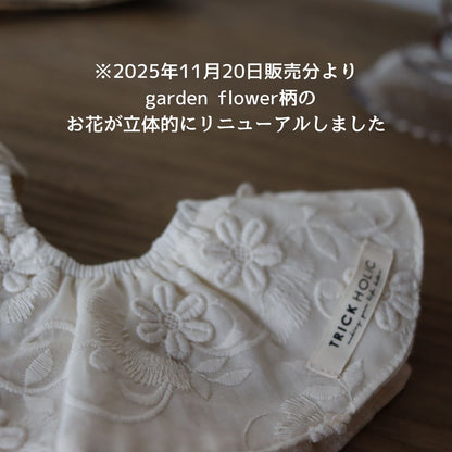 【11/20 20時～再入荷】【2点までネコポス可】new cotton bib（garden flower / vintage flower）TRICK HOLIC