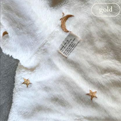 fuwafuwa fur cape -embroidery -