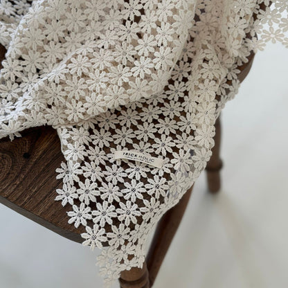 [3/6 오전 11시 전후 재재··재입고] garden flower crochet lace blanket - S size -
