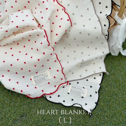 Heart gauze blanket L-size（約140×85cm）