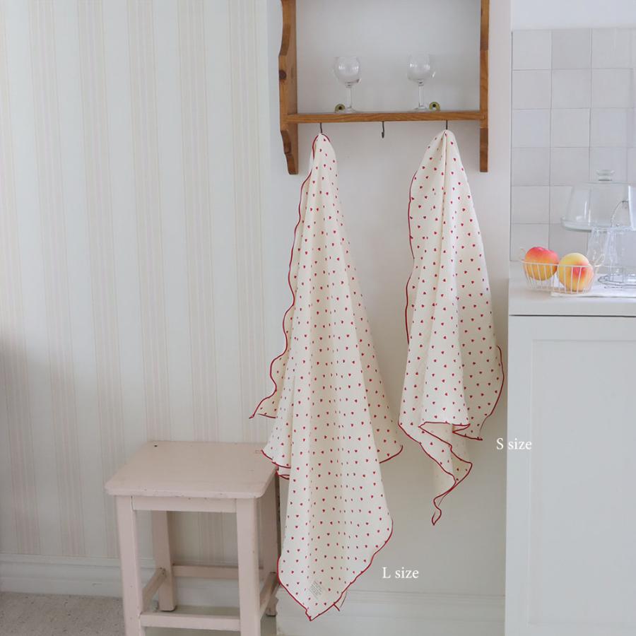 Heart gauze blanket L-size（約140×85cm）