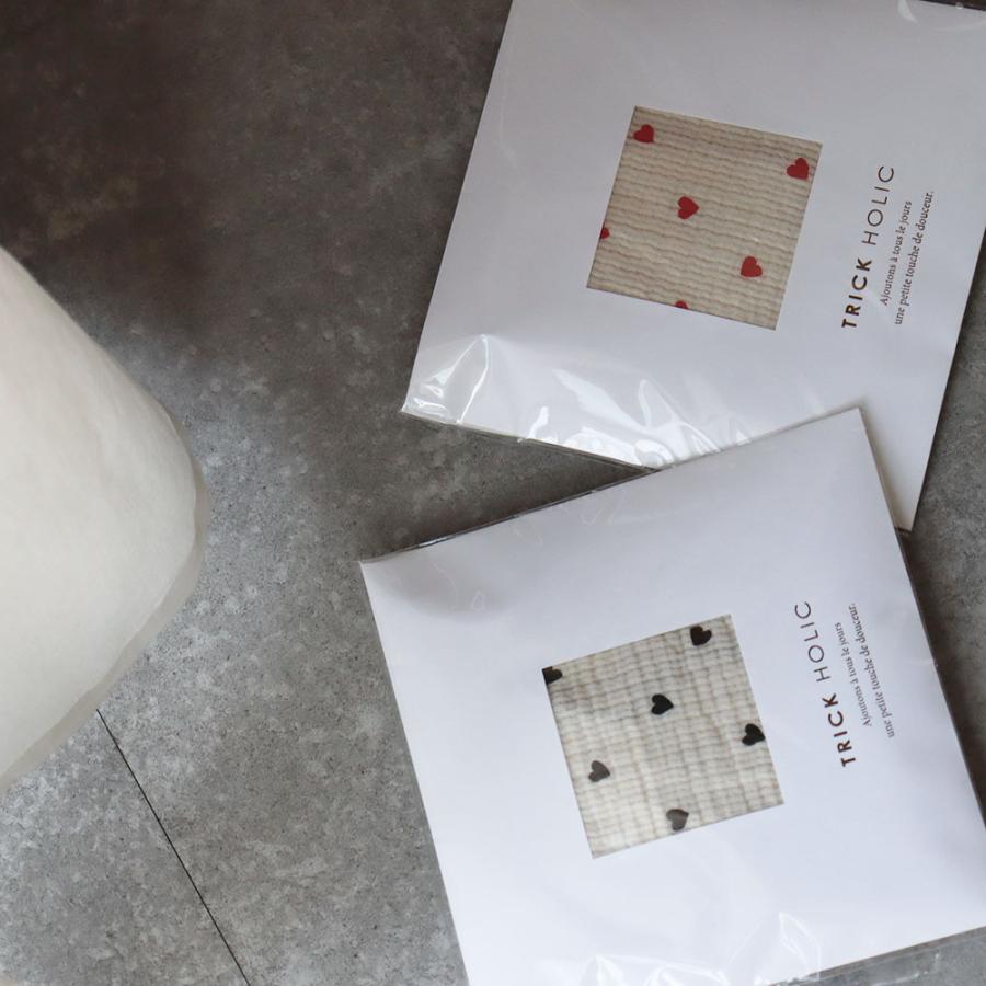 《OUTLET》Heart gauze handkerchief(약 30×30 cm) 더블 거즈 손수건 거즈 코튼 트릭 홀릭