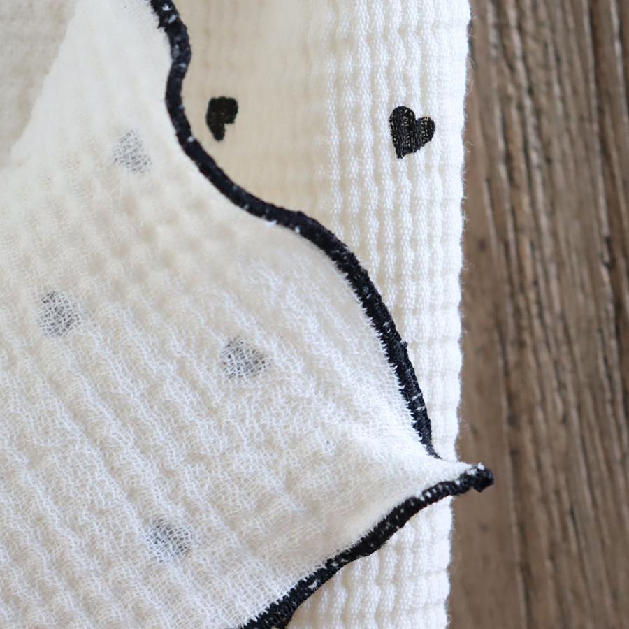 《OUTLET》Heart gauze handkerchief(약 30×30 cm) 더블 거즈 손수건 거즈 코튼 트릭 홀릭