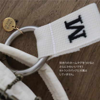 《OUTLET》Heart trunk bag S-size Trunk bag Nubi Heart Embroidered trunk bag Diaper case Diaper bag