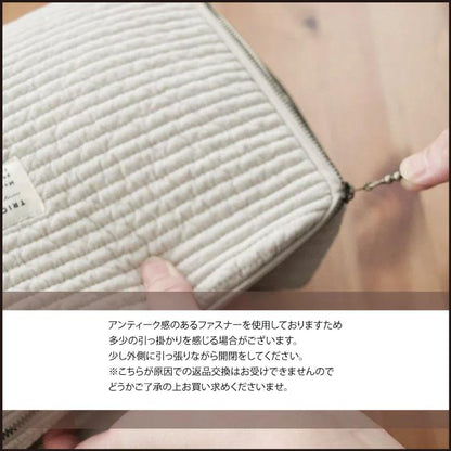《OUTLET》Heart trunk bag S-size Trunk bag Nubi Heart Embroidered trunk bag Diaper case Diaper bag
