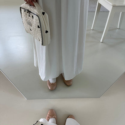 《OUTLET》Heart trunk bag S-size Trunk bag Nubi Heart Embroidered trunk bag Diaper case Diaper bag