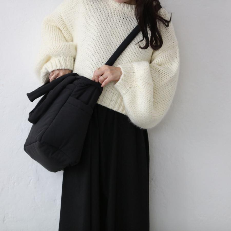 【6/3 AM 11時頃再入荷】new malrun malrun big tote cross set  ivory /black