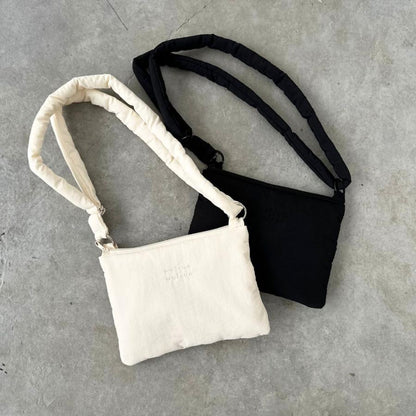 【6/3 AM 11時頃再入荷】new malrun malrun big tote cross set  ivory /black