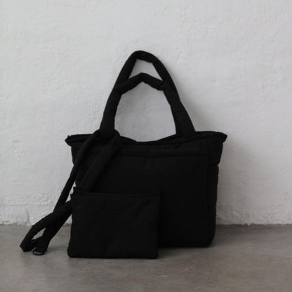 【6/3 AM 11時頃再入荷】new malrun malrun big tote cross set  ivory /black