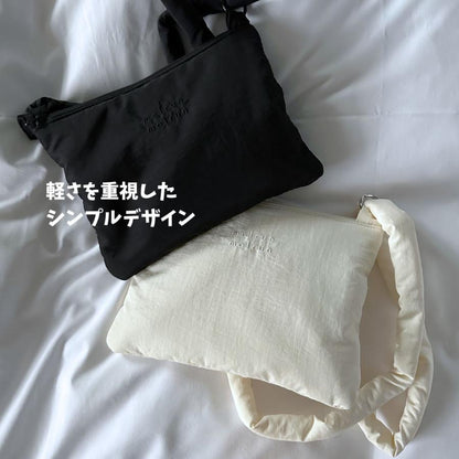 【6/3 AM 11時頃再入荷】new malrun malrun big tote cross set  ivory /black