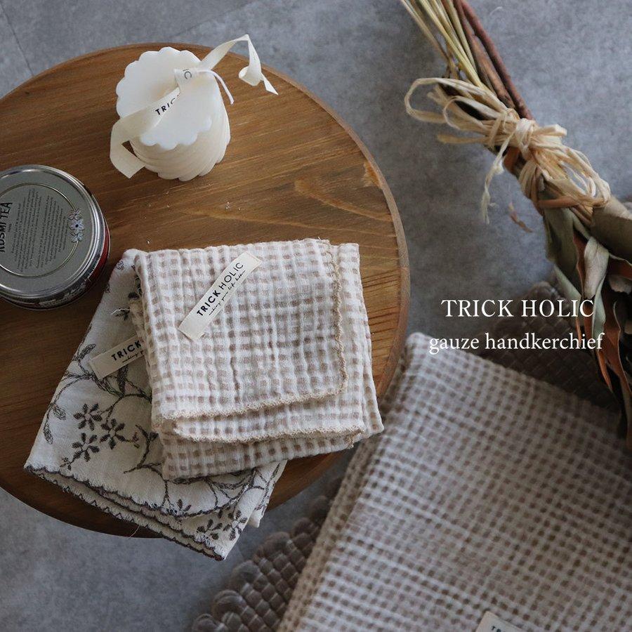 発売 10/14, 20時【名入れ商品10文字まで】gauze handkerchief（約30×30cm）【5点までネコポス可】ガーゼ　ハンカチ　本場韓国製 オリジナルハンカチ