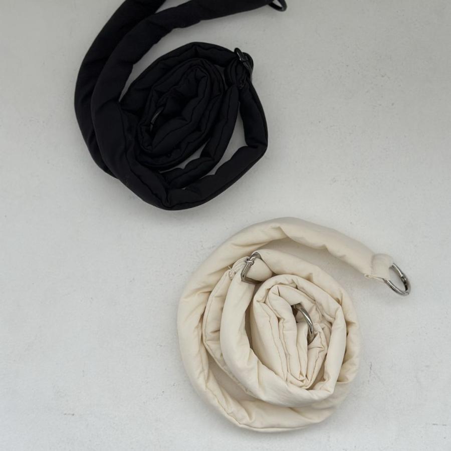 【3/4、20時〜発売】【5点までネコポス可】new malrun malrun shoulder rope［large］　ivory / black
