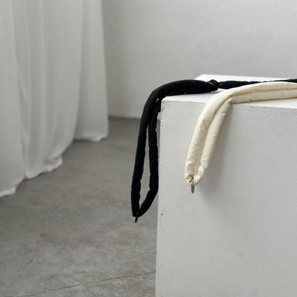 【3/4、20時〜発売】【5点までネコポス可】new malrun malrun shoulder rope［large］　ivory / black