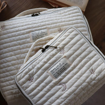《OUTLET 3/24, 20시～3/27》quilting trunk bag 곰/vintage lemon 자수 퀼팅 트렁크 백 S 사이즈 기저귀 케이스 기저귀 가방 트릭 홀릭