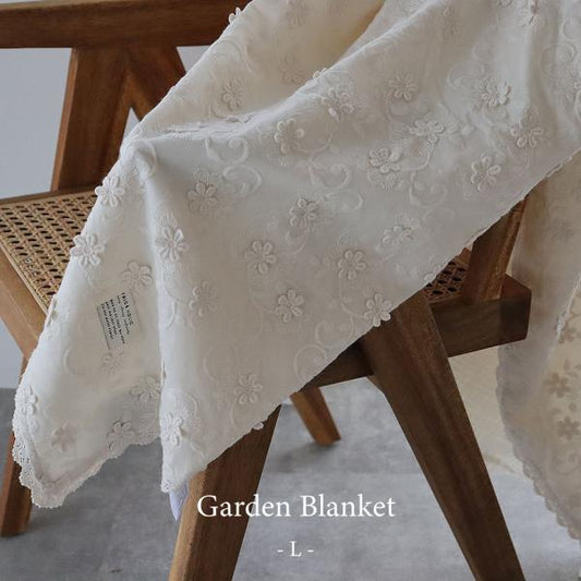 《OUTLET 3/24, 20시～3/27》garden flower blanket - L size -