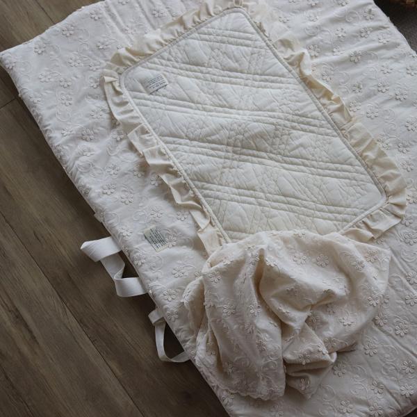 [Restock on 2/1 at around 11am] ibul diaper changing mat waterproof - french frill -